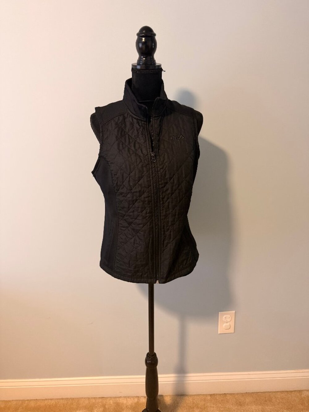 Fila Quilted Vest- Large Black